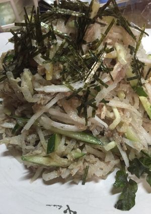 鯖の水煮で大根サラダ-レシピのメイン写真