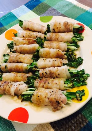 豚肩ロースのかいわれ巻き-レシピのメイン写真