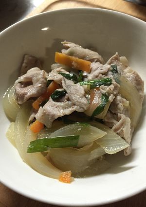 パックポン＊豚肉野菜のかんたん蒸し-レシピのメイン写真