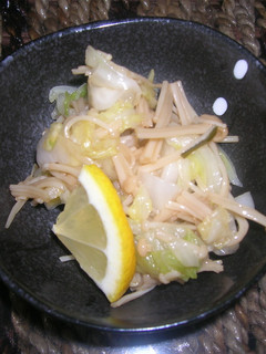 白菜漬けのなめ茸和え-レシピのメイン写真