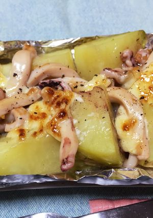 新じゃがの塩辛マヨネーズ焼き-レシピのメイン写真