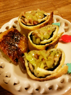 お弁当やおつまみに♡お揚げの野菜巻き-レシピのメイン写真