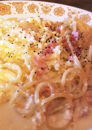 牛乳使用!10分で絶品簡単カルボナーラ☆-レシピのメイン写真