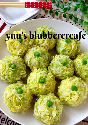 フライパンde簡単♡春キャベツの花焼売-レシピのメイン写真