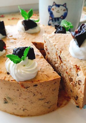 お砂糖なし！プルーンレアチーズケーキ-レシピのメイン写真