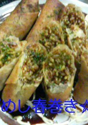 そばめし春巻き-レシピのメイン写真