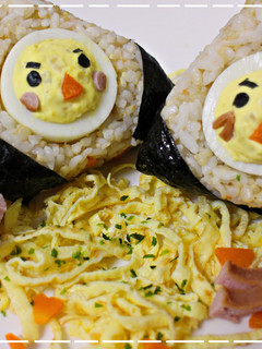 かわいい❤ひよこの三角おにぎり-レシピのメイン写真