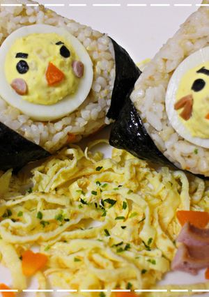 かわいい❤ひよこの三角おにぎり-レシピのメイン写真