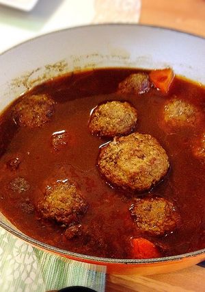 コストコ合挽肉で煮込みハンバーグ-レシピのメイン写真