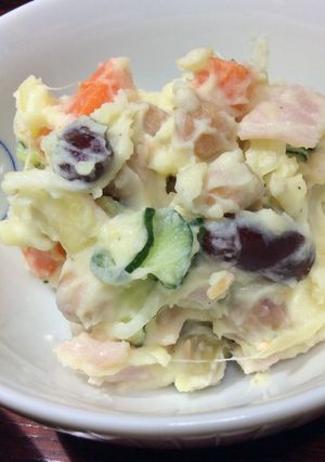 ミックスビーンズ入りポテトサラダ-レシピのメイン写真