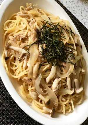 ツナとしめじの和風パスタ-レシピのメイン写真