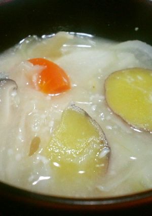 甘酒みたいなベジ味噌粕汁-レシピのメイン写真