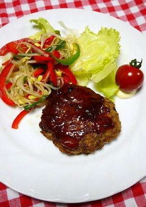 初めてでも簡単♪基本のポークハンバーグ-レシピのメイン写真