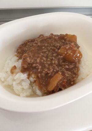 レトルトカレーにひと手間でキーマカレー風-レシピのメイン写真
