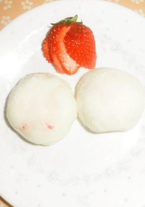苺チーズ大福-レシピのメイン写真