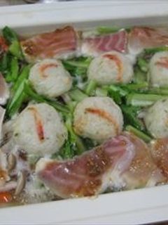 真鯛と野菜の鍋(ブルーノを使って)-レシピのメイン写真