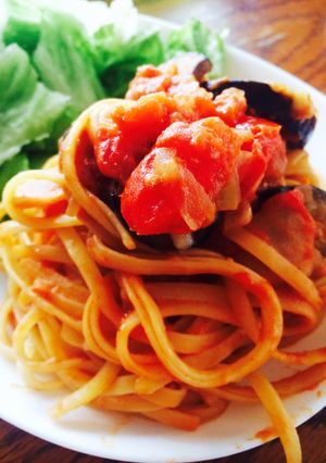 なすとトマトとチーズのリングイネ-レシピのメイン写真