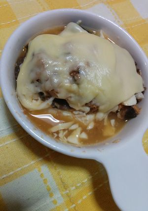 簡単！鯖味噌豆腐のミルフィーユグラタン-レシピのメイン写真