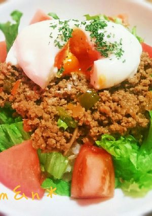 お手軽に♪なんちゃってロコモコ丼-レシピのメイン写真