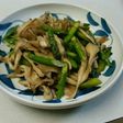 超簡単!アスパラと舞茸のバター炒め