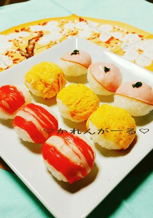 簡単な材料で♡手まり寿司♡-レシピのメイン写真