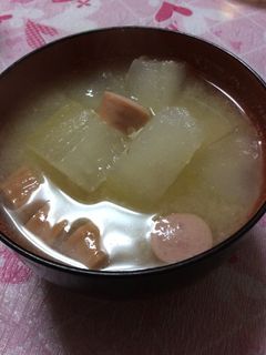 冬瓜のみそ汁-レシピのメイン写真