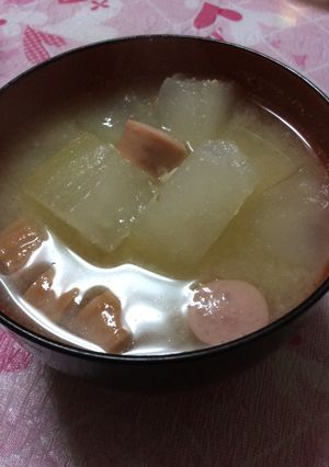 冬瓜のみそ汁-レシピのメイン写真