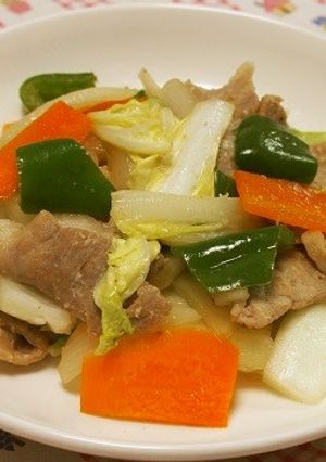 豚肉と白菜の塩麹柚子こしょう炒め-レシピのメイン写真