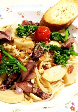 ホタルイカ・菜花・筍 *和風 春パスタ*-レシピのメイン写真