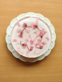 桜の季節に*桜の豆腐レアチーズケーキ-レシピのメイン写真