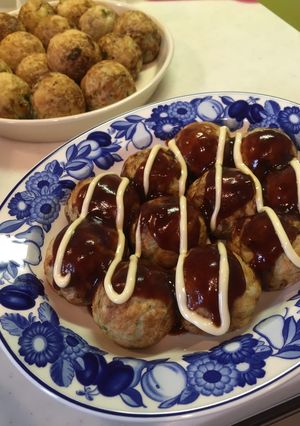 小麦粉でたこ焼き。ソースも手作り〜-レシピのメイン写真
