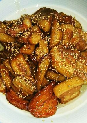 簡単❗豚バラ肉とごぼうの甘辛煮☺-レシピのメイン写真