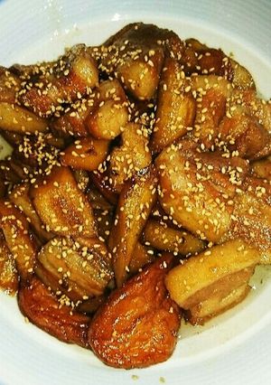 簡単❗豚バラ肉とごぼうの甘辛煮☺-レシピのメイン写真