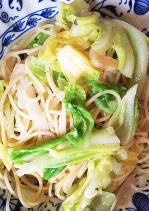 簡単！春キャベツとアンチョビのパスタ-レシピのメイン写真