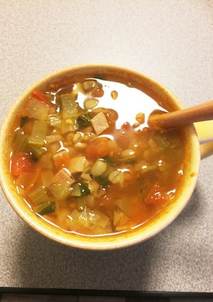 野菜たっぷり押し麦カレースープ-レシピのメイン写真