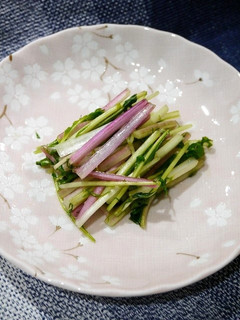 簡単!赤水菜の浅漬け(酢生姜)-レシピのメイン写真
