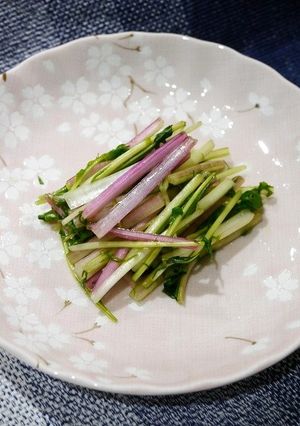 簡単!赤水菜の浅漬け(酢生姜)-レシピのメイン写真