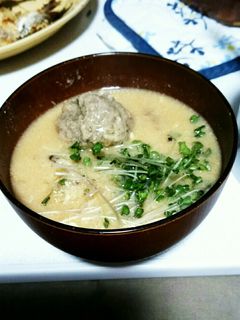 簡単 つみれのお味噌汁-レシピのメイン写真