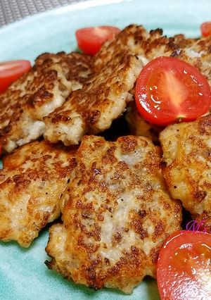 プリプリ食感♪のチキンバーグ☆-レシピのメイン写真