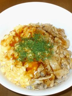 豚丼♪豚肉と卵のあんかけ丼♪豚丼のタレ♪-レシピのメイン写真