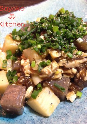 長芋とこんにゃくの甘辛オイスターあんかけ-レシピのメイン写真