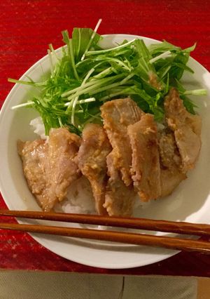 生姜が隠し味 味噌漬け豚肉丼-レシピのメイン写真