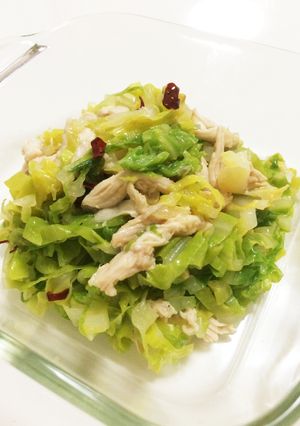 春キャベツ ささみ ポン酢サラダ-レシピのメイン写真
