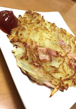 粉いらず♪カリっと簡単じゃがいもガレット-レシピのメイン写真