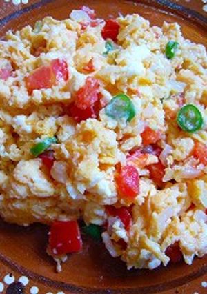 Huevos a la Mexicana-レシピのメイン写真