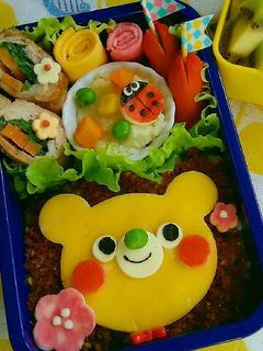 のせるだけ♪簡単くまちゃんのお弁当♡-レシピのメイン写真