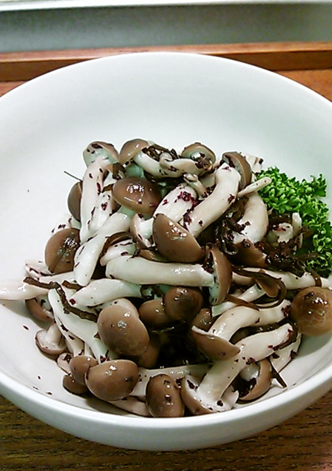 しめじのゆかりの和え物-レシピのメイン写真