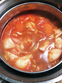 簡単!チキンのトマト煮、博士鍋風-レシピのメイン写真