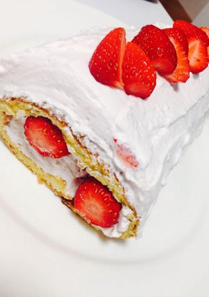 計り不要！トースターで春色ロールケーキ-レシピのメイン写真