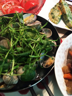 浅利とクレソンの白ワイン蒸し-レシピのメイン写真